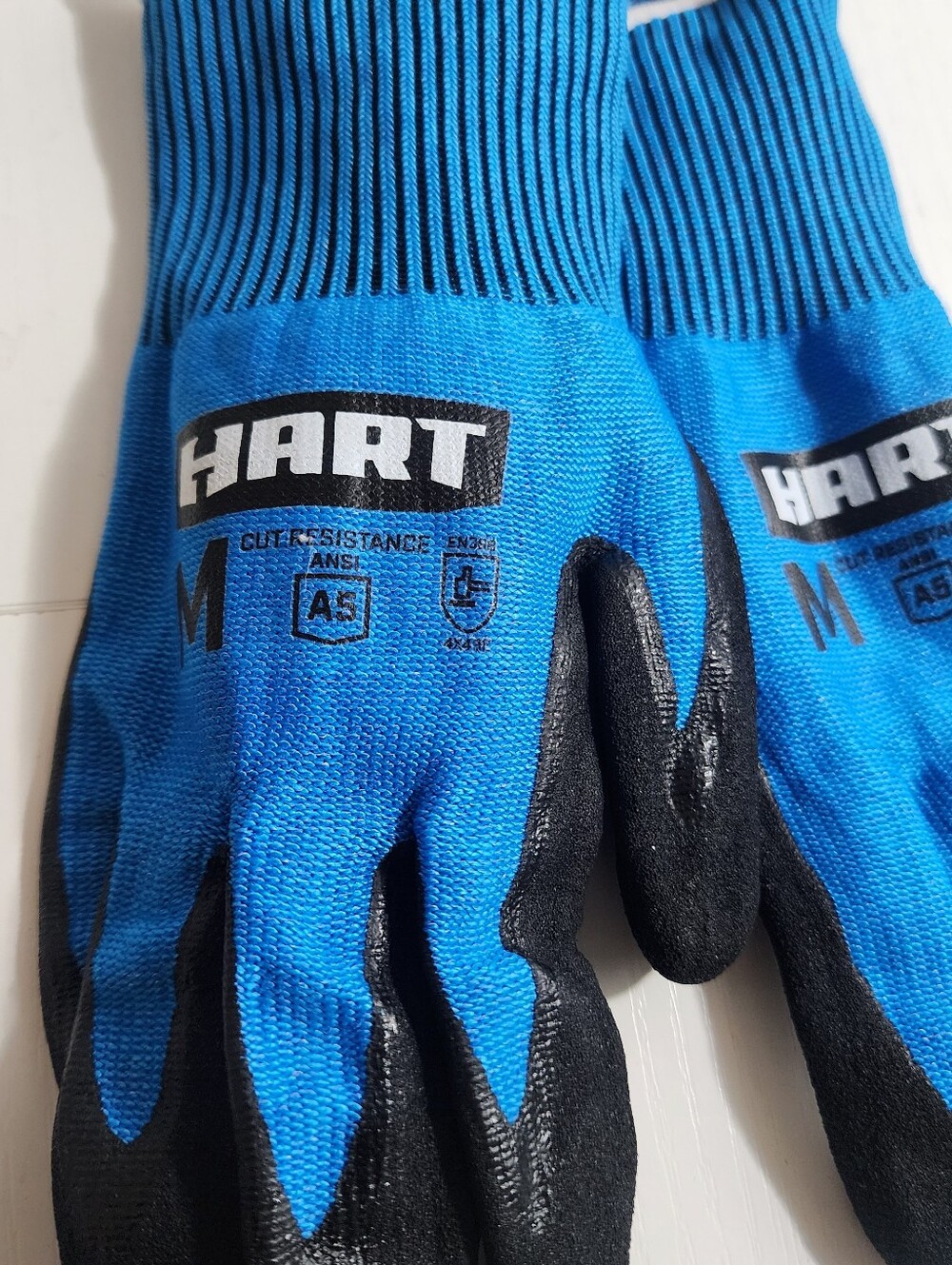 HART Blue Black Cut Resistant Work Gloves - Picture 5 of 7